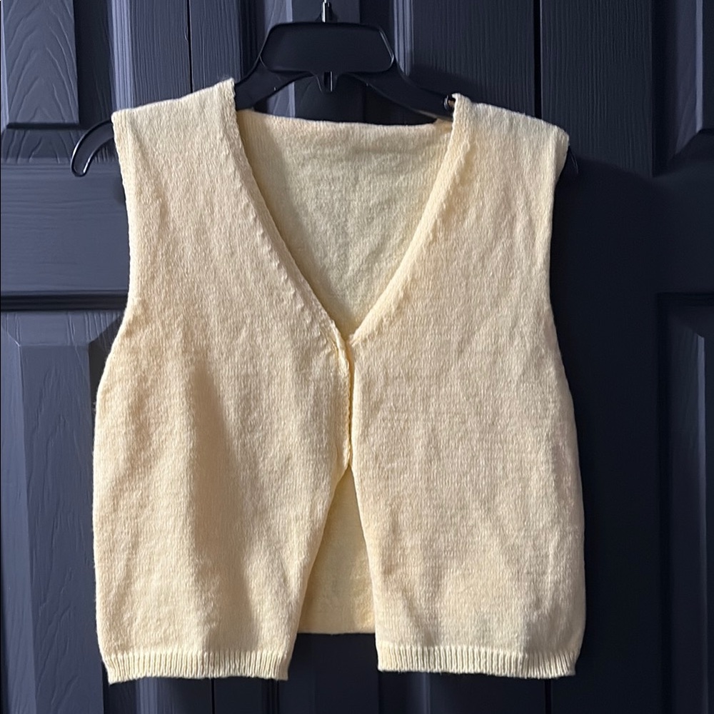 Yellow Knit Top